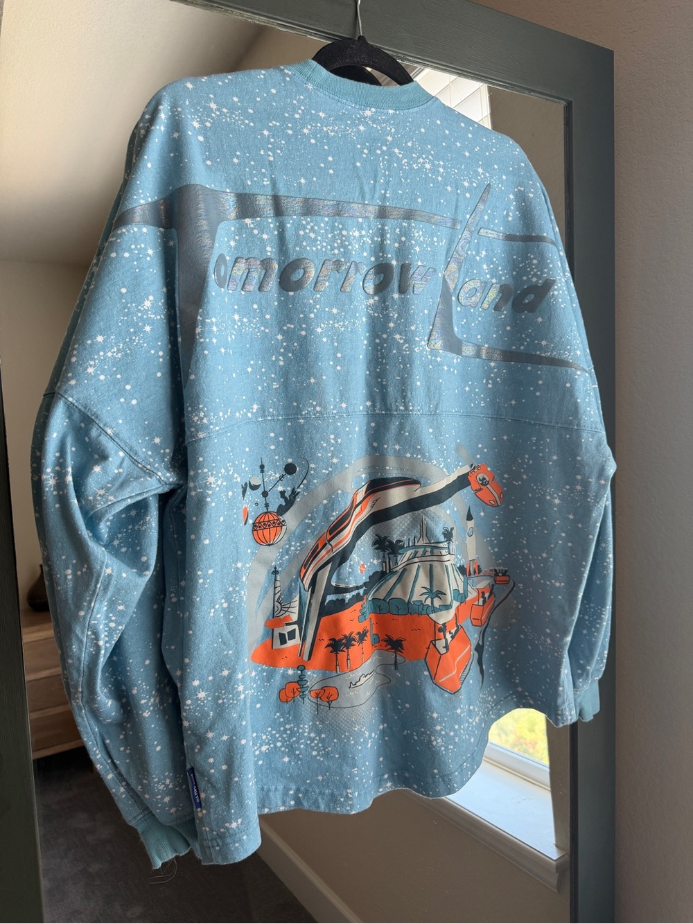 Disney Parks Tomorrowland Retro Spirit Jersey Galactic Star Print